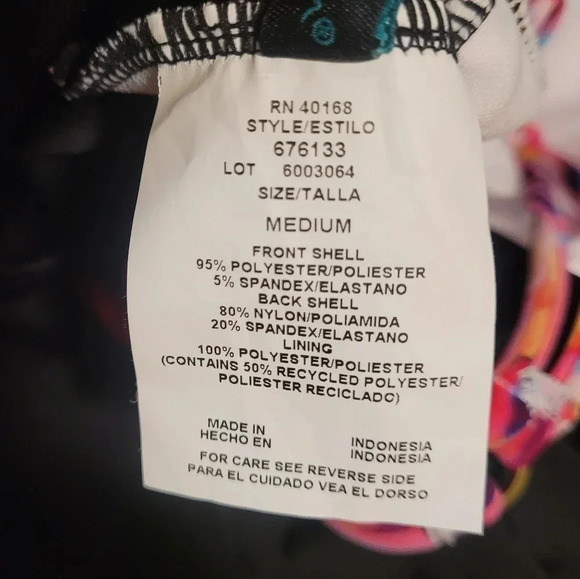 NWT Aqua green colorful one piece - Picture 9 of 11